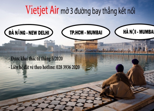 Vé máy bay Vietjet Air đi Ấn Độ
