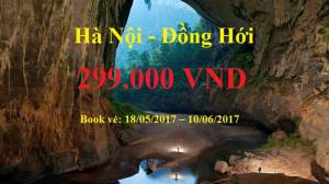 Vé máy bay Hà Nội – Đồng Hới của Vietnam Airlines chỉ 299.000 VND
