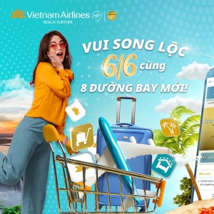 Vui song lộc cùng Vietnam Airlines với 8 đường bay mới