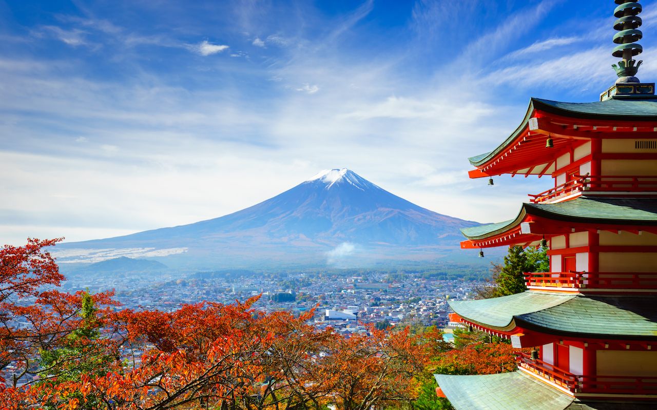 Mt. Fuji là thắng cảnh thiên nhiên dễ nhận biết nhất của Nhật Bản 