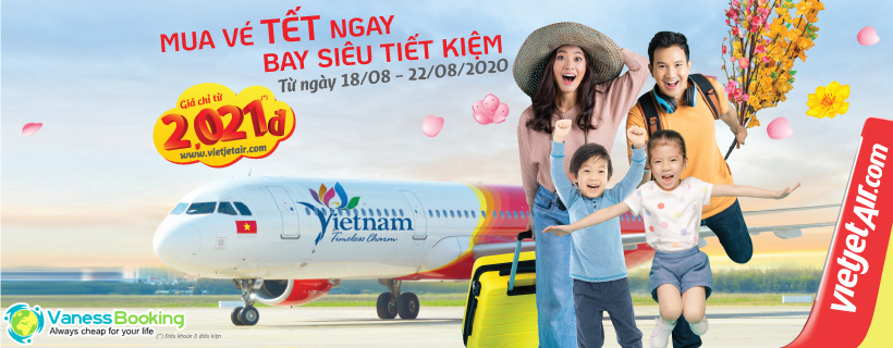 Vietjet khuyến mãi vé máy bay Tết 2021 Tân Sửu giá siêu rẻ