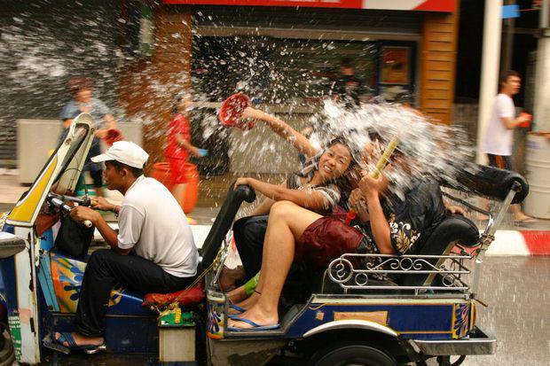 Lễ hội Songkran, Thái Lan