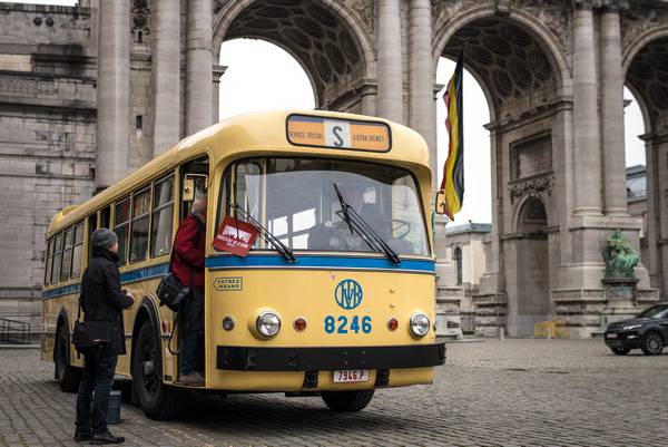 Xe bus là một phương tiện đi lại phổ biến ở Brussels
