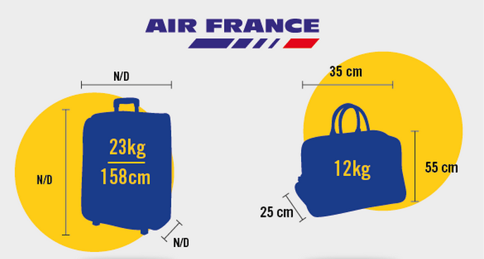 Air France quy định về hành lý