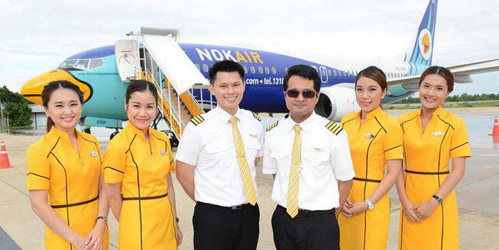Trang phục của tiếp viên và phi công Nok Air