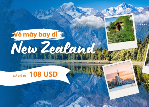 Vé máy bay đi New Zealand giá rẻ